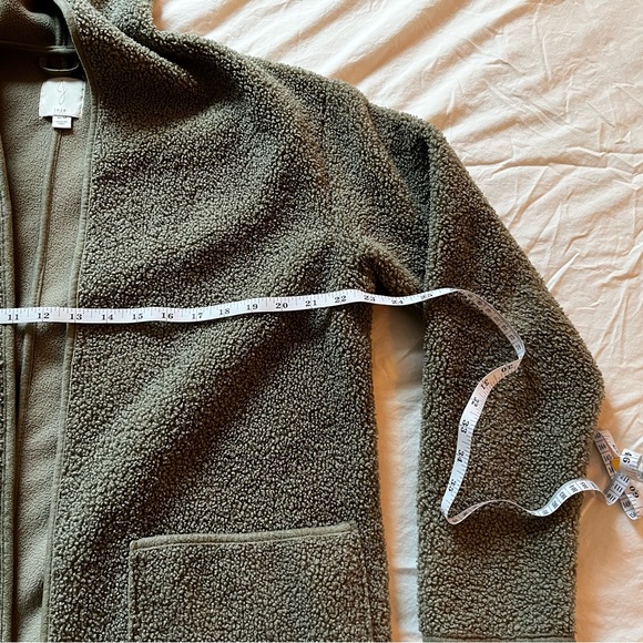 Joie Longline Hooded Fleece Cardigan Sweatshirt Jacket - Picture 9 of 13